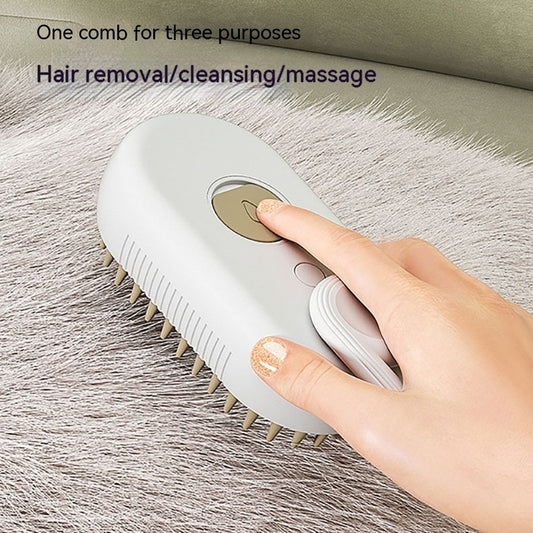 Cat Steam Brush Steamy Dog Brush 3 In 1 Electric massage