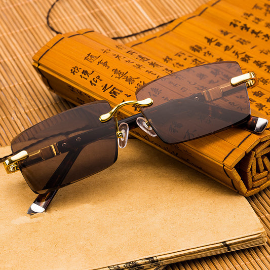 Crystal sunglasses frameless
