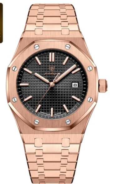 Fashion Business Calendar water proof  Men Watch
