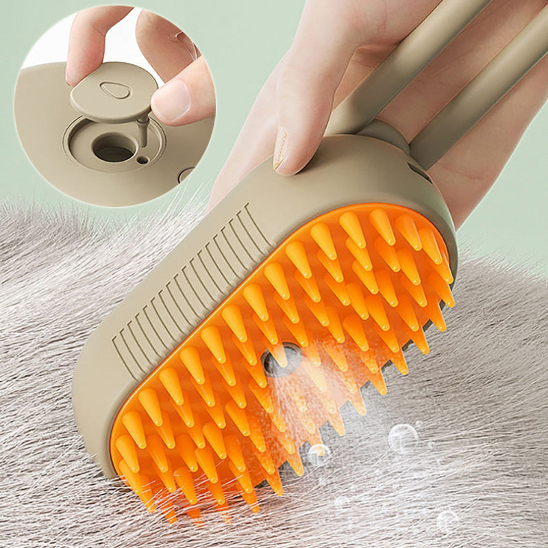 Cat Steam Brush Steamy Dog Brush 3 In 1 Electric massage